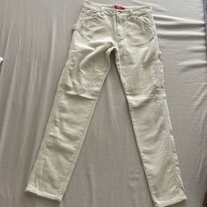Girls dickies off white corduroy pants